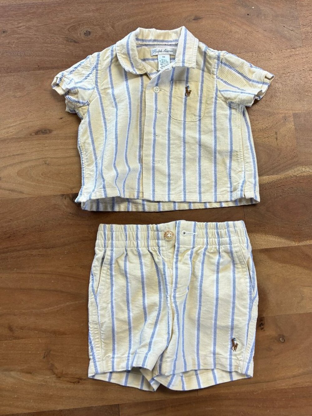 Ralph Lauren- Striped Cotton Oxford Shirt & Short